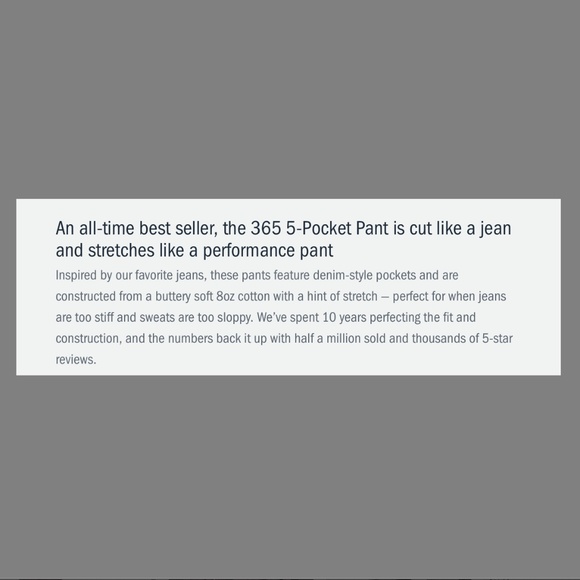 NWOT Flint and Tinder 365 5 pocket pant 33x32 Washed grey HB slim Men - Picture 10 of 16